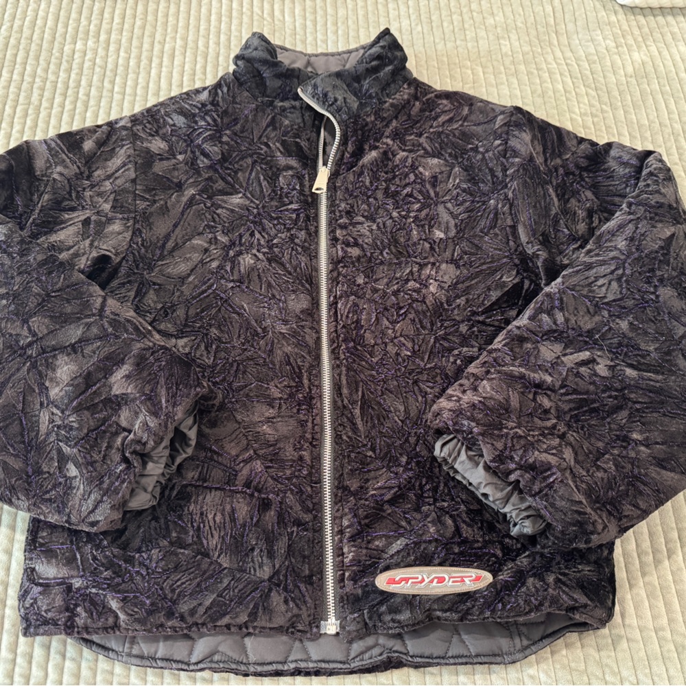 Spyder vintage women’s quilted coat reversible rare!